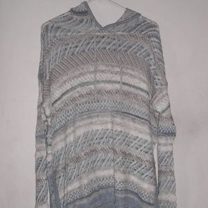 Abercrombie & Fitch Womens Striped Hooded Sweater